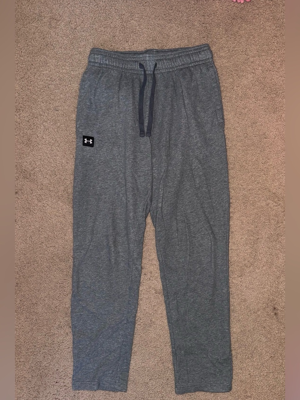 Under Armour Light Gray Fleece-Lined Sweatpants